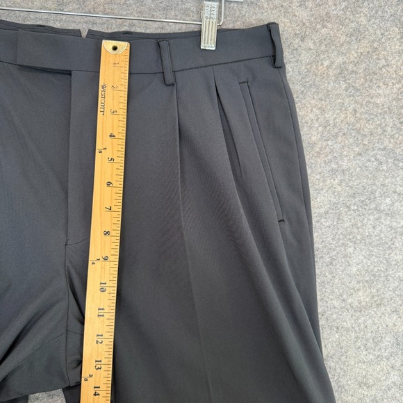 SENE Pleated Dress Pants Mens 34x31 High Rise Straight Leg Gray NEW - Picture 7 of 13